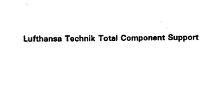 LUFTHANSA TECHNIK TOTAL COMPONENT SUPPORT