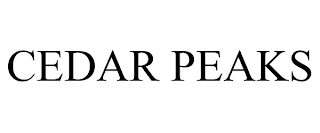 CEDAR PEAKS