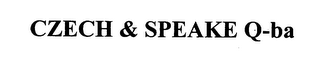 CZECH & SPEAKE Q-BA