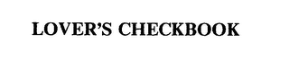 LOVER'S CHECKBOOK