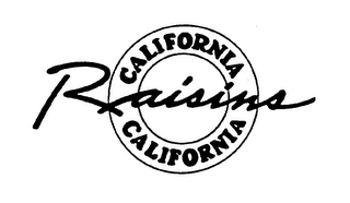 CALIFORNIA RAISINS CALIFORNIA