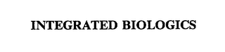 INTEGRATED BIOLOGICS
