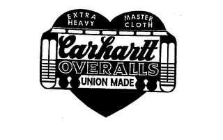 EXTRA HEAVY MASTER CLOTH CARHARTT OVERALLS UNION MADE