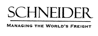 SCHNEIDER MANAGING THE WORLD'S FREIGHT