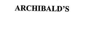 ARCHIBALD'S