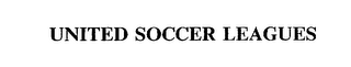 UNITED SOCCER LEAGUES