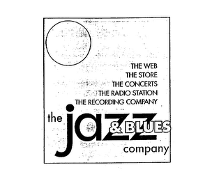 THE JAZZ & BLUES COMPANY THE WEB THE STORE THE CONCERTS THE RADIO STATION THE RECORDING COMPANY