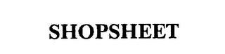 SHOPSHEET