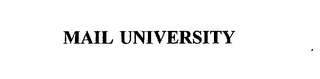 MAIL UNIVERSITY