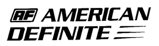 AF AMERICAN DEFINITE