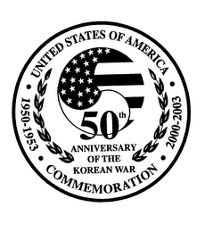 UNITED STATES OF AMERICA 1950-1953 2000-2003 COMMEMORATION 50TH ANNIVERSARY OF THE KOREAN WAR
