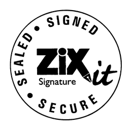 ZIX IT SIGNATURE SIGNED SEALED SECURE