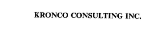 KRONCO CONSULTING INC.