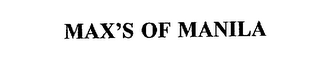 MAX'S OF MANILA