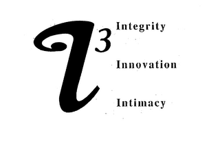 I 3 INTEGRITY INNOVATION INTIMACY