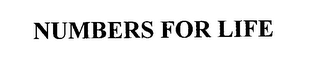 NUMBERS FOR LIFE
