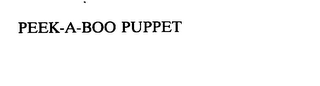 PEEK-A-BOO PUPPET