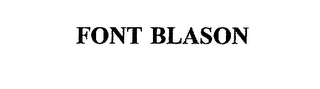 FONT BLASON