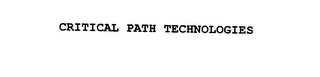 CRITICAL PATH TECHNOLOGIES