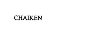 CHAIKEN