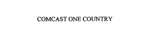 COMCAST ONE COUNTRY