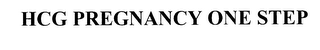 HCG PREGNANCY ONE STEP