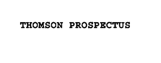 THOMSON PROSPECTUS
