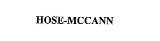 HOSE-MCCANN