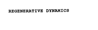REGENERATIVE DYNAMICS