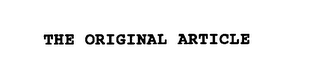 THE ORIGINAL ARTICLE