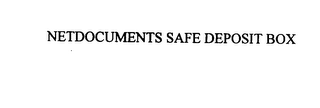 NETDOCUMENTS SAFE DEPOSIT BOX