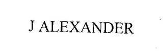 J ALEXANDER