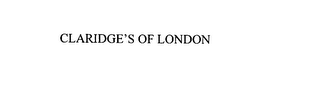 CLARIDGE'S OF LONDON