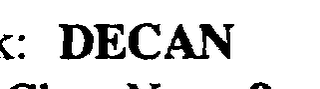 DECAN