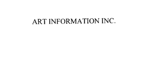 ART INFORMATION INC.