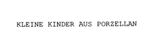 KLEINE KINDER AUS PORZELLAN