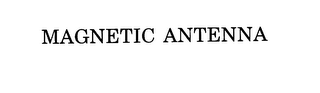 MAGNETIC ANTENNA