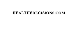 HEALTHEDECISIONS.COM