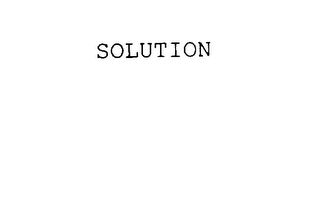SOLUTION
