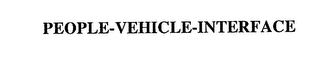 PEOPLE-VEHICLE-INTERFACE