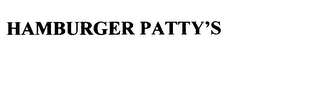 HAMBURGER PATTY'S