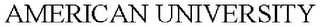 AMERICAN UNIVERSITY