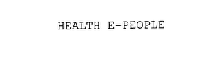 HEALTH E-PEOPLE