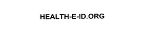 HEALTH-E-ID.ORG