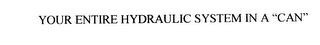 YOUR ENTIRE HYDRAULIC SYSTEM IN A "CAN".