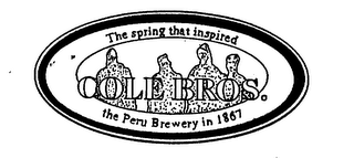 THE SPRING THAT INSPIRED COLE BROS. THE PERU BREWERY IN 1867