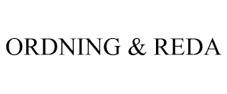 ORDNING & REDA