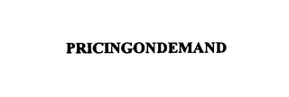 PRICINGONDEMAND