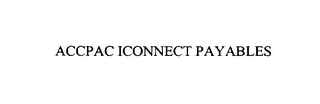 ACCPAC ICONNECT PAYABLES