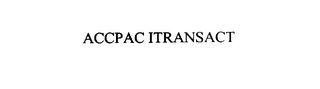 ACCPAC ITRANSACT